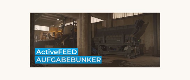 SPALECK ActiveFEED Aufgabebunker für Recyclinglinien und Sortiergeräte